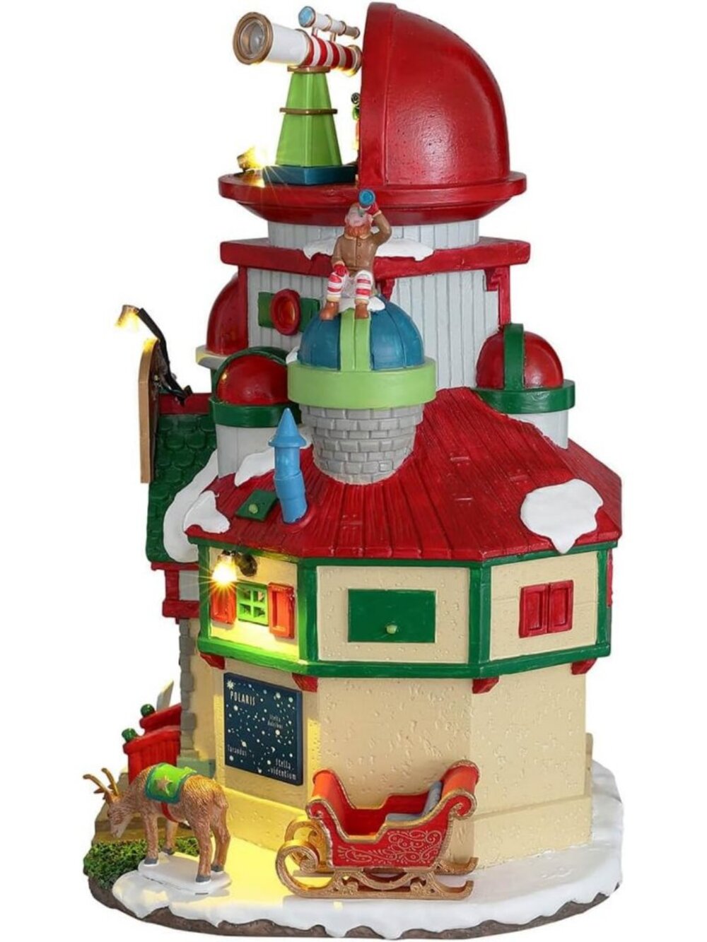 Battery Operated Santa's Stratospheric Observatory Holiday Decor - Festive - Picture 3 of 3